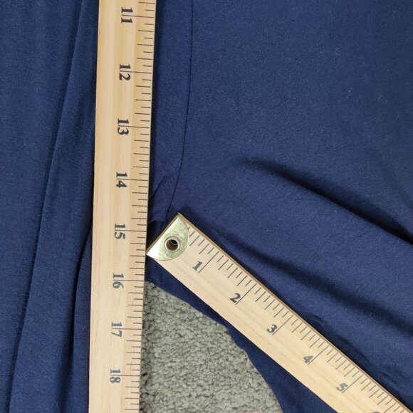 Lily Morgan Women's Palazzo Pants in Navy Blue Size 1X Summer Lightweight Flowy - Picture 8 of 10